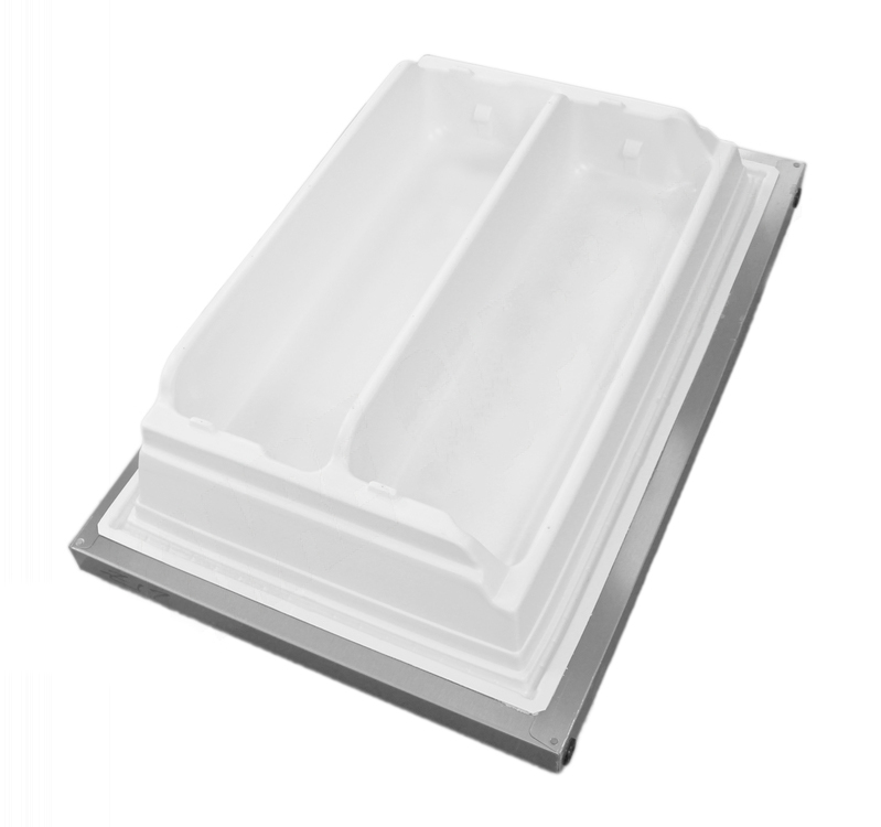 240410208 - Genuine OEM Frigidaire Refrigerator Freezer Door, Stainless Steel